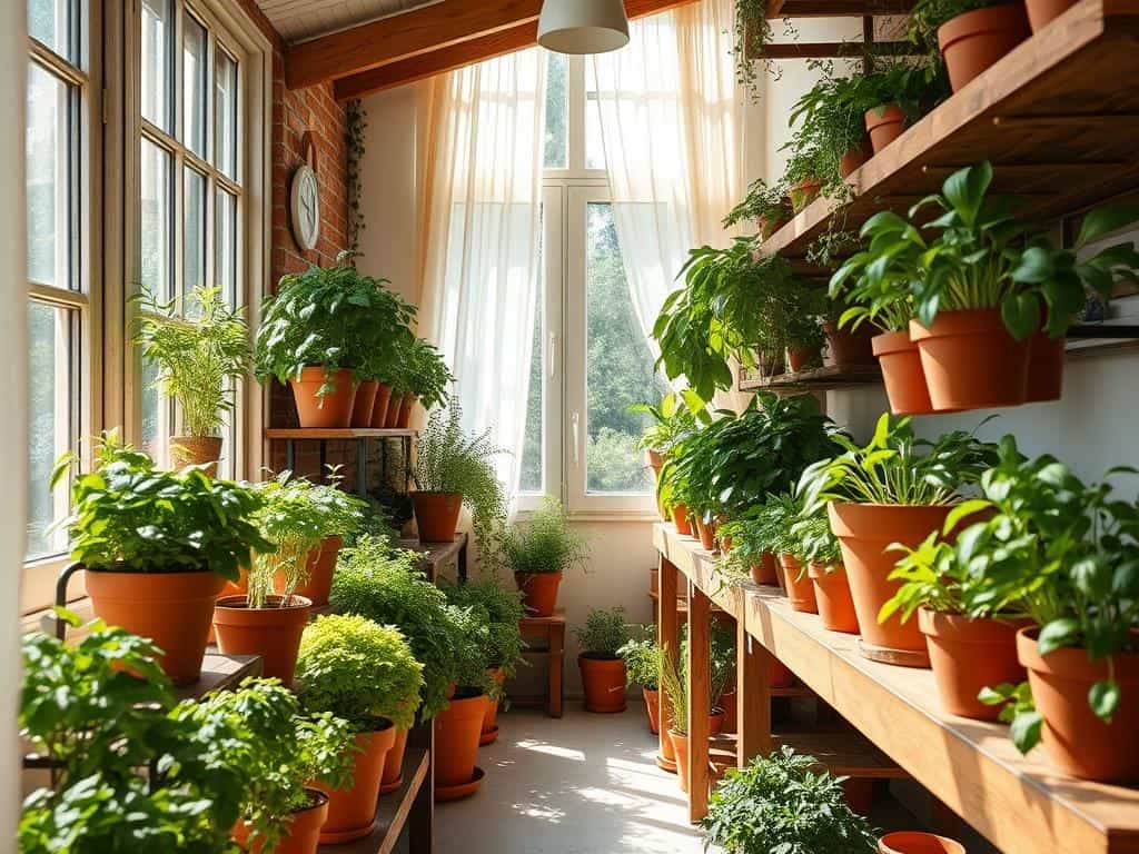 indoor herb garden location
