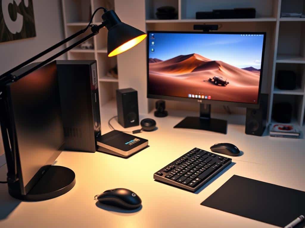 desk setup optimization