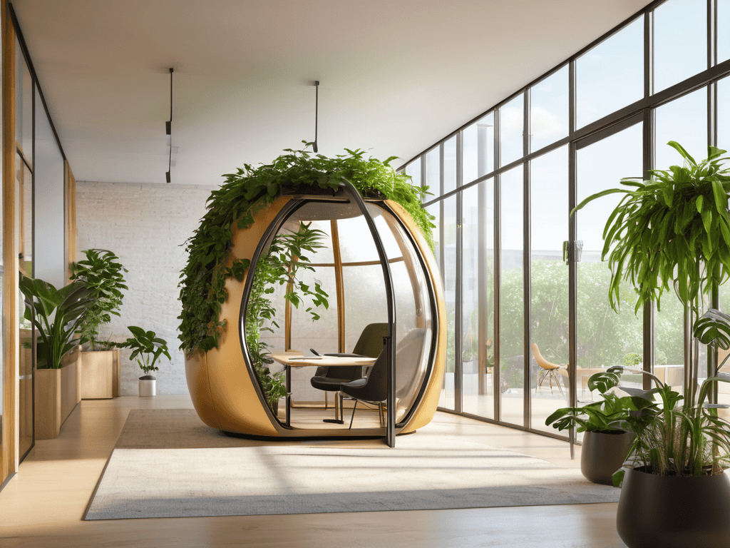 Sustainable Hybrid Workspace Design concept