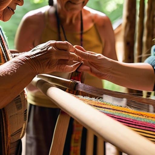 Joyful participants in Ancestral craft learning expeditions